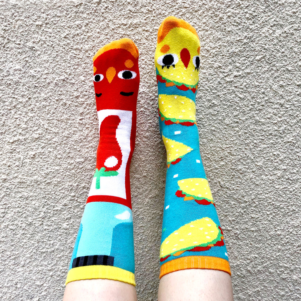 Taco & Hot Sauce Socks