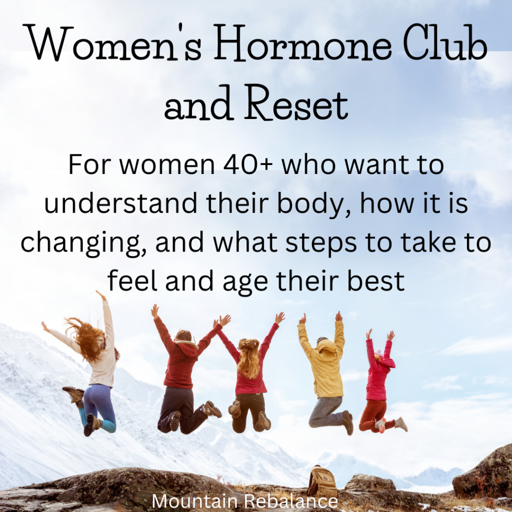 Mountain Rebalance - 8 Week Women's Hormone Club, Winter 2025 ($350 VALUE)